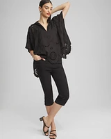 Brigitte™ Pull-On Rivet Slim Capris