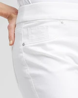 No-Stain Pull-On Denim Shorts