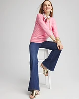 Touch of Cool™ Ruched Banded-Hem Top
