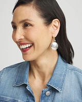 Tayla Drop Silver Earrings