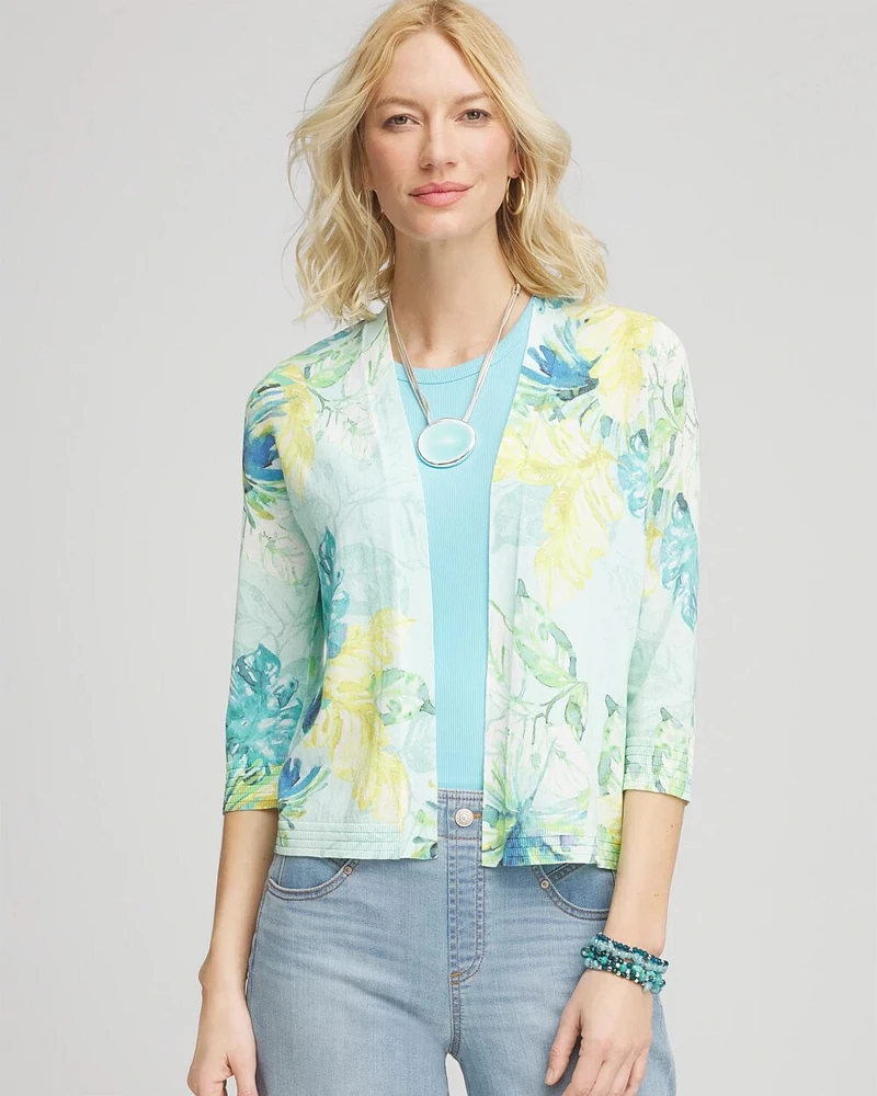 Tropical Summer Romance Short Cardigan