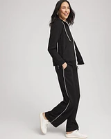 Zenergy® Double-Knit Striped Wide Leg Pants