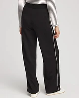 Zenergy® Double-Knit Striped Wide Leg Pants