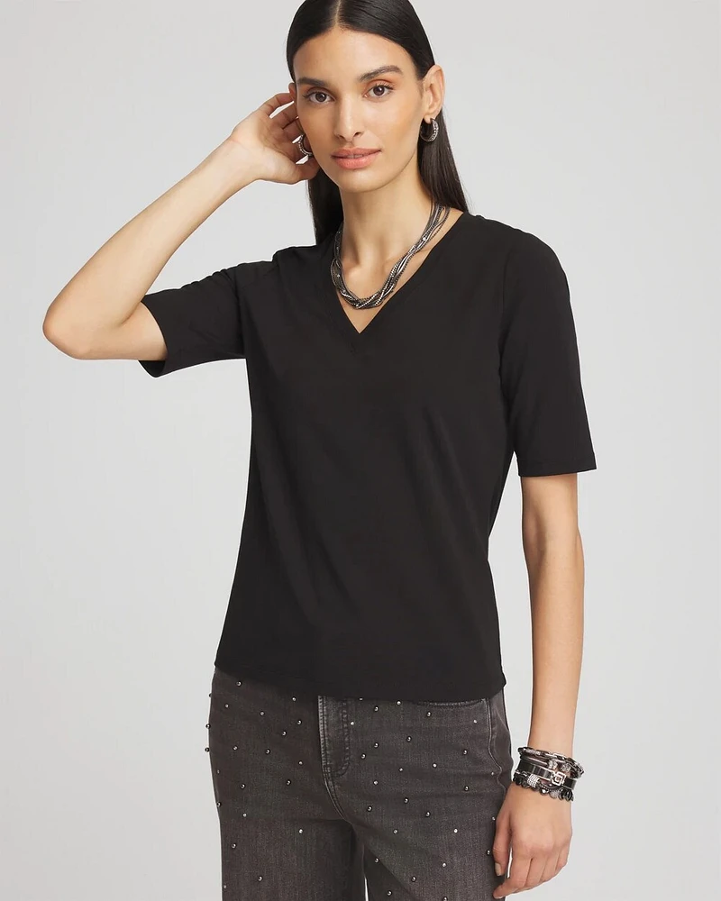 Elbow-Sleeve Perfect Tee