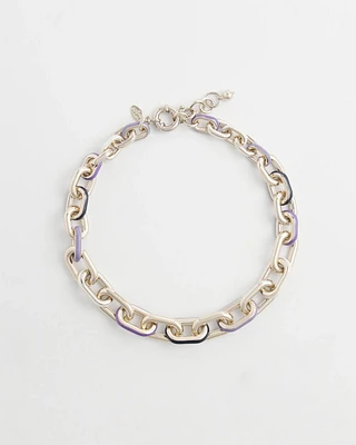 Chain Link Bib Necklace