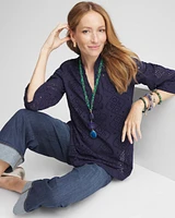 Poplin Deep V-Neck Tunic
