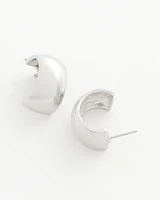 No Droop® Silver-Tone Hoop Earrings