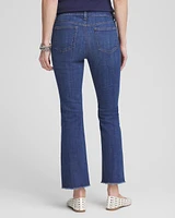 Petite Girlfriend Fray Hem Kick Flares