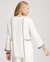 Satin Embroidered Blouse