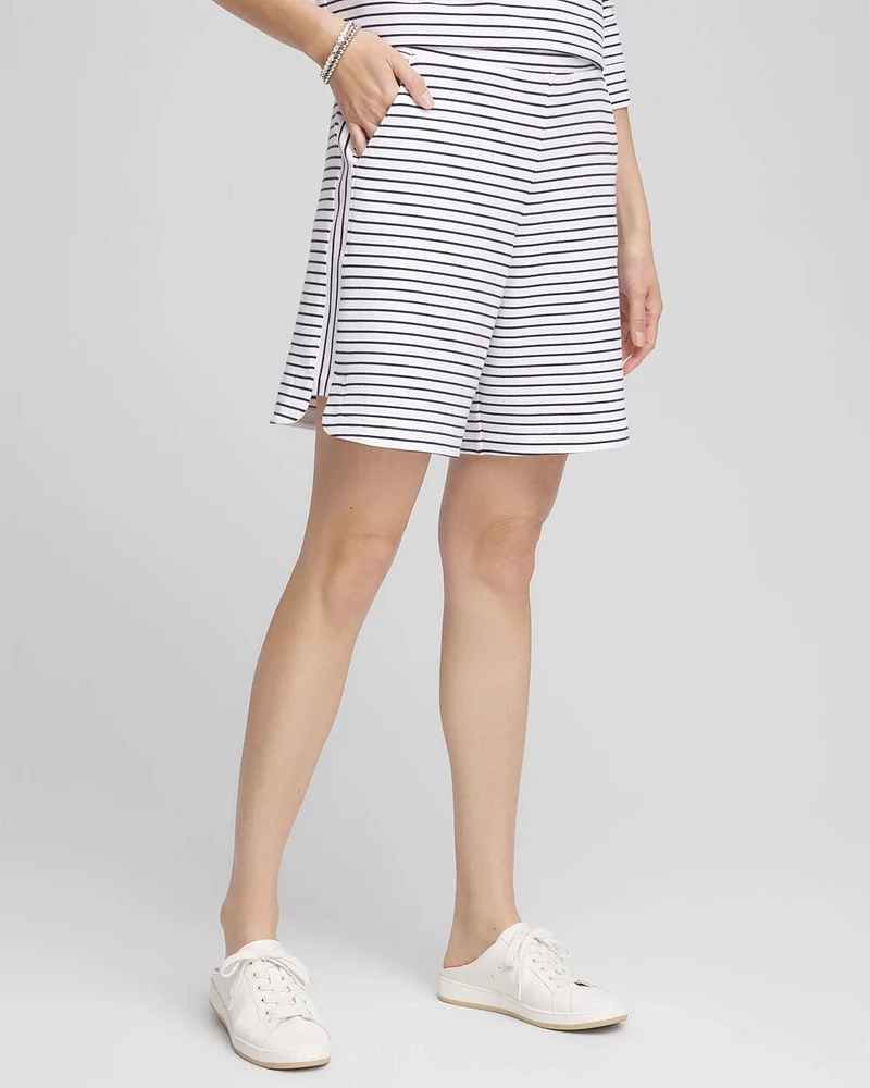 Zenergy® French Terry Striped Shorts