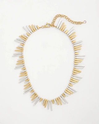 Mixed-Metal Collar Necklace