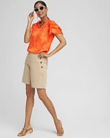 Chiffon Ruffle Neck Blouse