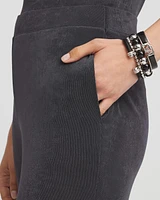 Petite Travelers Wide Leg Pocket Pants