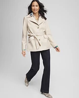 Buttery-Soft Faux Leather Trench Coat