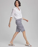 Brigitte™ Glyph Print Slim Shorts