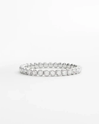 Faux Tennis Stretch Bracelet