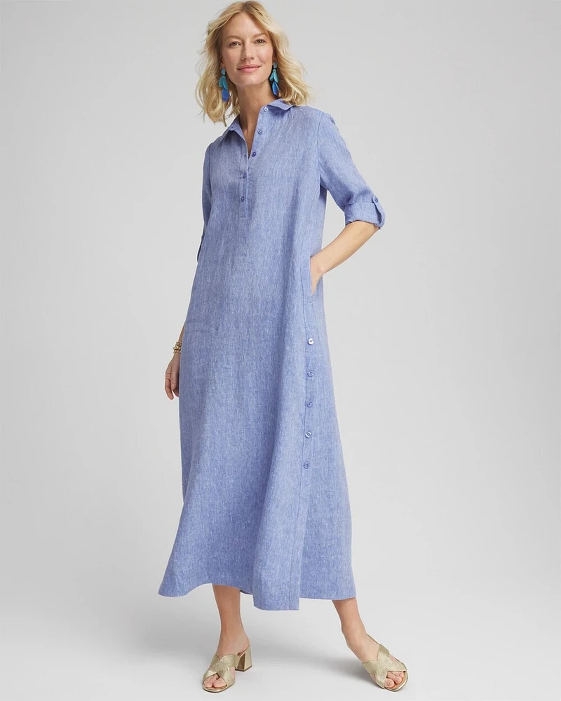Maxi Linen Shirtdress