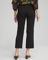Trapunto Wide Leg Cropped Pants