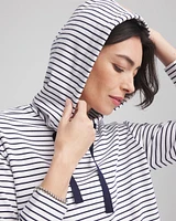 Zenergy® French Terry Cotton Striped Hoodie