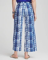 Tie-Dye Linen Cropped Pants