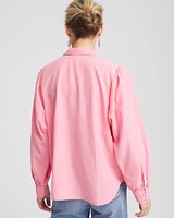 Tencel Blend Dolman-Sleeved Blouse