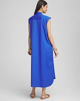 Popover Poplin Maxi Dress