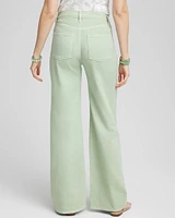 So Slimming® High Rise Wide Leg Jeans