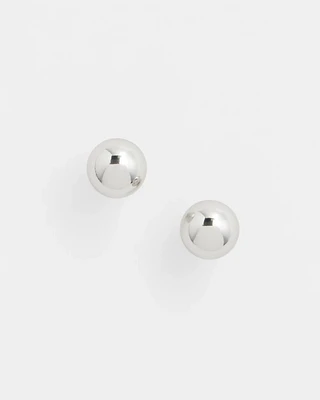 Silver Tone Stud Earrings