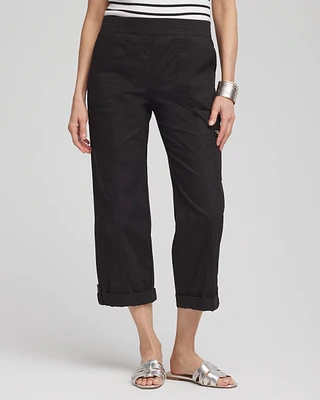 Poplin Cropped Pants