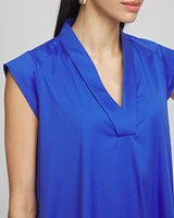 Popover Poplin Maxi Dress