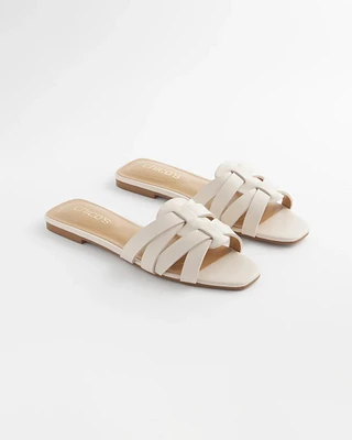Cassidy Cross-Strap Slide Sandals