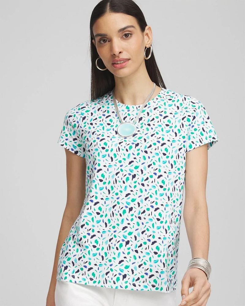 Polka-Dot Crewneck Perfect Tee