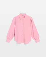 Tencel Blend Dolman-Sleeved Blouse