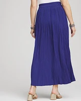 Pull-on Pleated Maxi Skirt