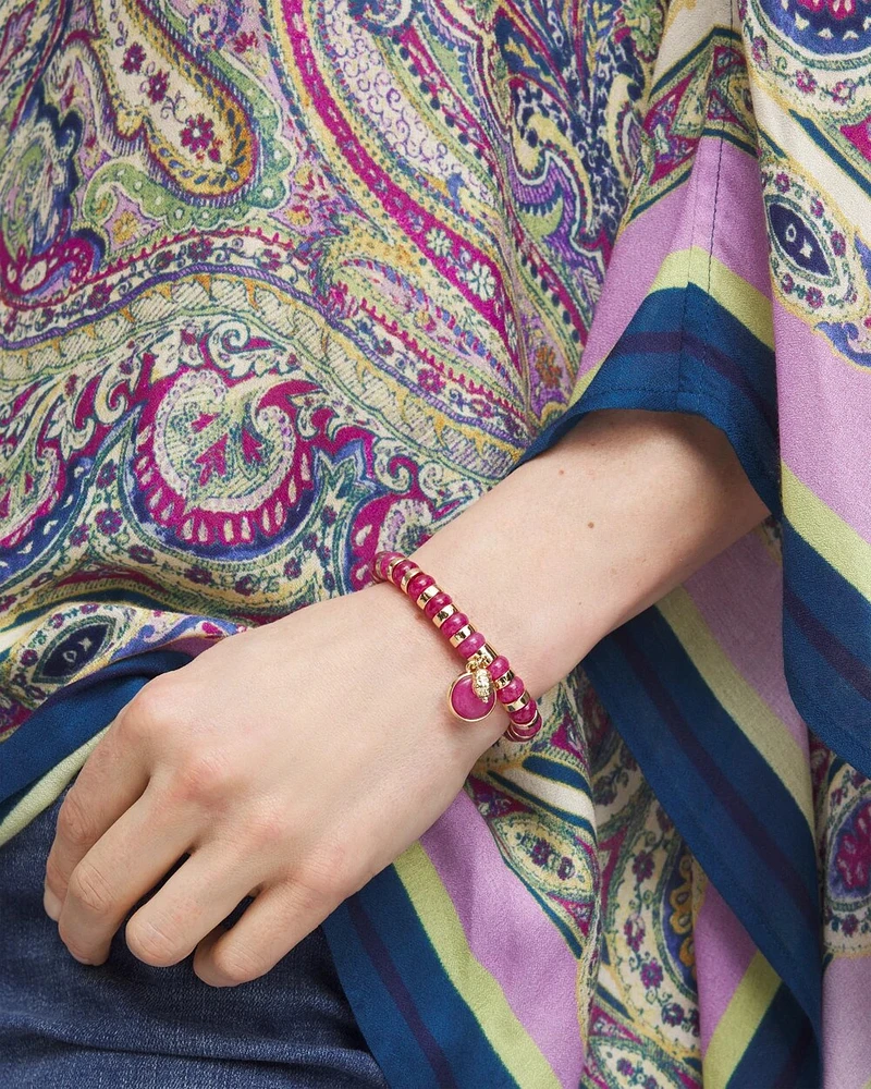 Jade Stone Stretch Bracelet