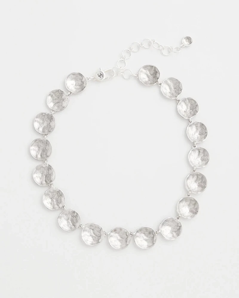 Silver Tone Circles Collar