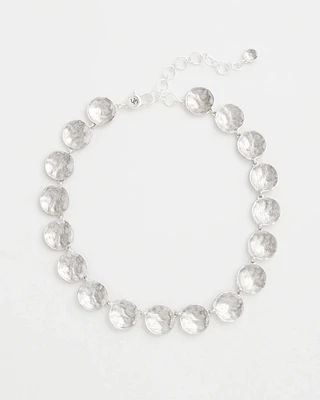 Silver Tone Circles Collar