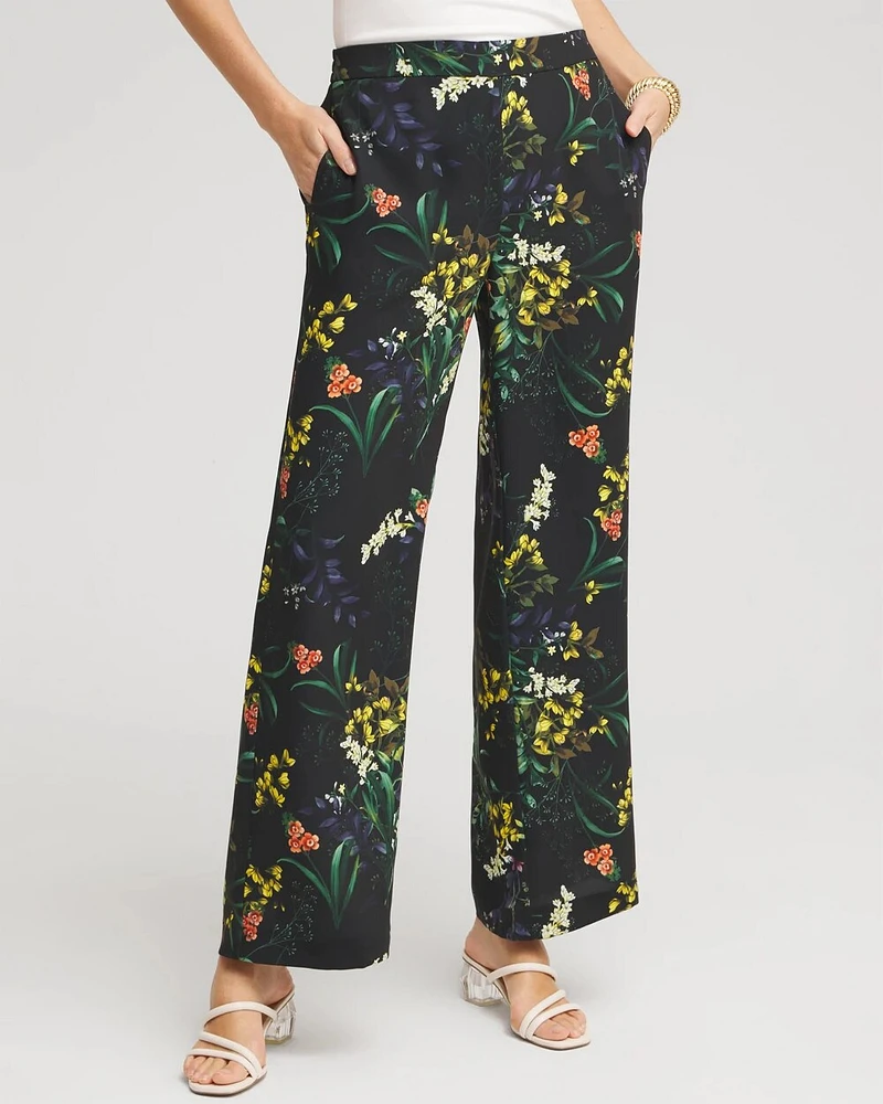 Floral Wide Leg Soft Pants