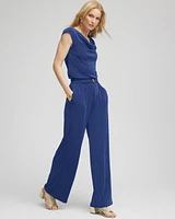 Travelers™ Cowl-Neck Belted Jumpsuit