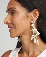 No Droop® Shell & Raffia Earrings