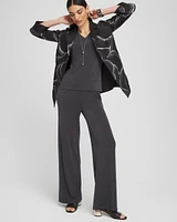 Petite Travelers Wide Leg Pocket Pants
