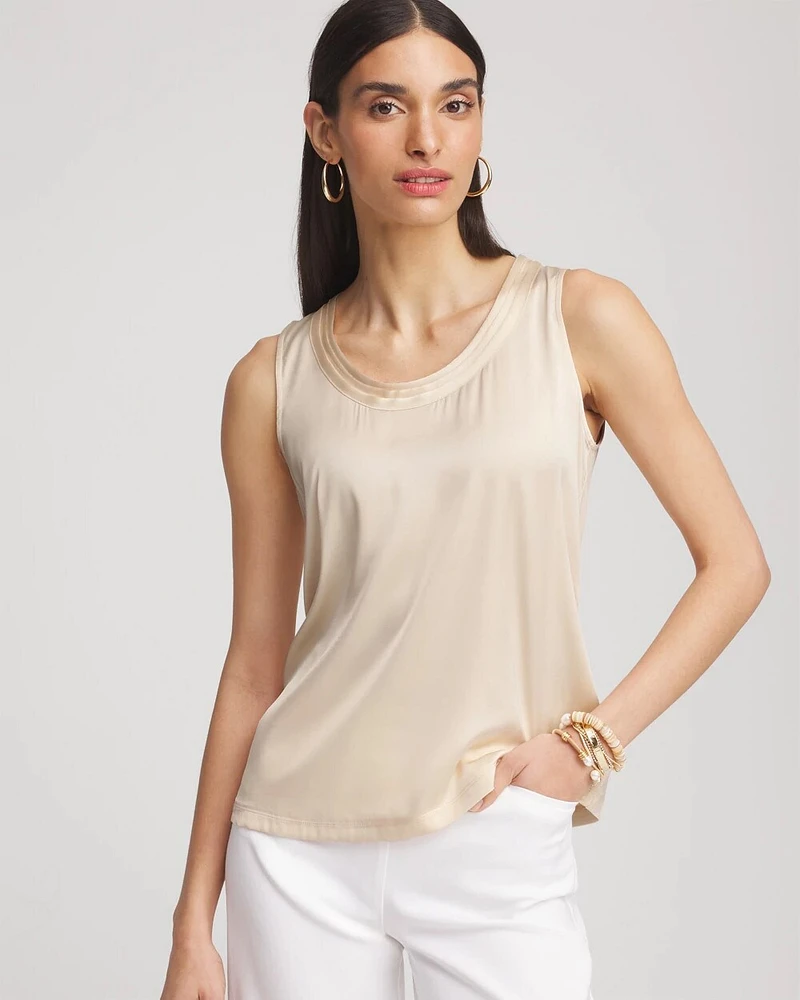 Touch of Cool™ Jersey & Satin Tank Top