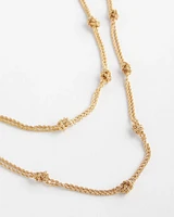 Multi-strand Gold-Tone Necklace