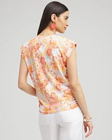 Floral Knot Front Tee