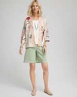 Fully Lined Chiffon Short Kimono