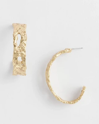 No Droop® Molten Hoop Earrings