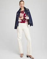 Blooms Long Sleeve Pullover Sweater
