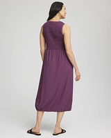 Zenergy® UPF Smocked Midi Dress