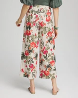 Linen Cargo Wide-Leg Pants
