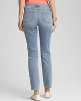 So Slimming® Embroidered Girlfriend Ankle Jeans